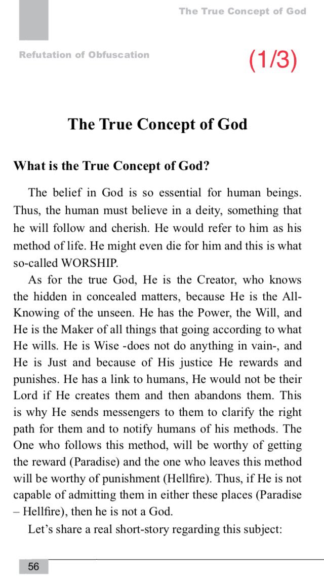 Ref_Obf's tweet photo. Chapter Three (3):
 The True Concept of #God 

• What is The True Concept of #God ?

• The #Story of #Christians from Najran
.
“Say: He is #Allah, the One and Only. Allah the Eternal Absolute. He begets not, nor is He begotten. And there is none like unto Him”[Quran 112:1-4]
📚 https://t.co/TBFYMyaOjK