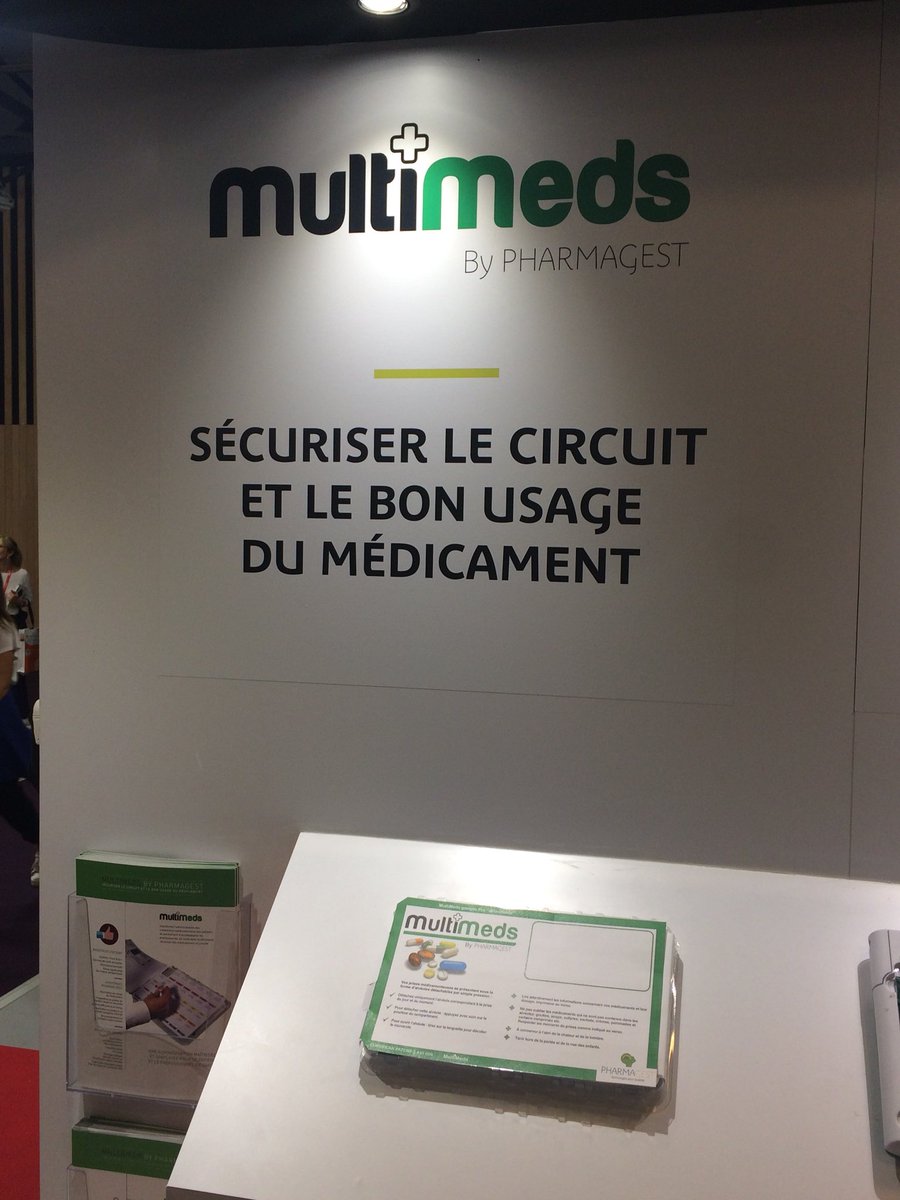 Pharmagest's tweet photo. #PHW18 le pilulier #multimeds en réponse aux problématiques de securisation du médicament en demonstration sur le stand @Pharmagest M12 #observance #SalonHIT @ParisHealthcare https://t.co/q7kMojuFzL