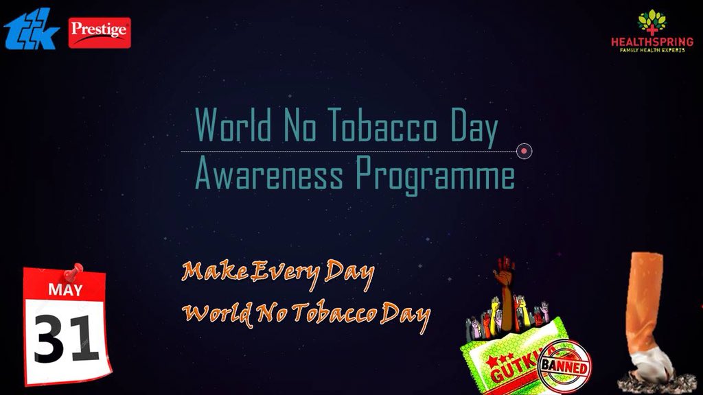 Mathiamma25's tweet photo. #ttkprestige
#NoTobaccoday
#who
#worldhealthorganisation 
#NoTobacco 
#quitsmoking
#WorldNoTobaccoDay 
#smokelesstobacco 
#ncds
#beatNCDs 
#tobacco
#nonsmoker
#smokebreak
#Health 
#Coimbatore 
#healthspring 
#ttkprestigecbe
#ttkprestigecoimbatore https://t.co/9tAJTAnijo