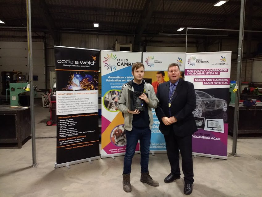 mnjservicesltd's tweet image. Big congratulations to our apprentice David who won first place at the welsh welding final! #welding #engineeing #wrexham #skills #winner #proud @colegcambria