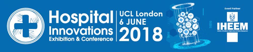 Looking forward to exhibiting at Hospital Innovations <a href="/H_Innov8/">Hospital Innovations</a> next Wednesday 6th June <a href="/ucl/">UCL</a>, if you're visiting please pop by our stand and say hello! And if you're not (yet), delegate packages are currently "Buy one get one half price" here: bit.ly/2kBOfAE
