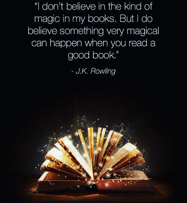 Couldn’t agree more. Books are portable magic, and THAT is why authors are the true rock stars ✨ #jkrowling #magic #booksaremagic #booksareportablemagic #authorsaremyrockstars #bookstagram #bookish #booklover #bibliophile #quotes #goodmorning 📚☕️⭐️