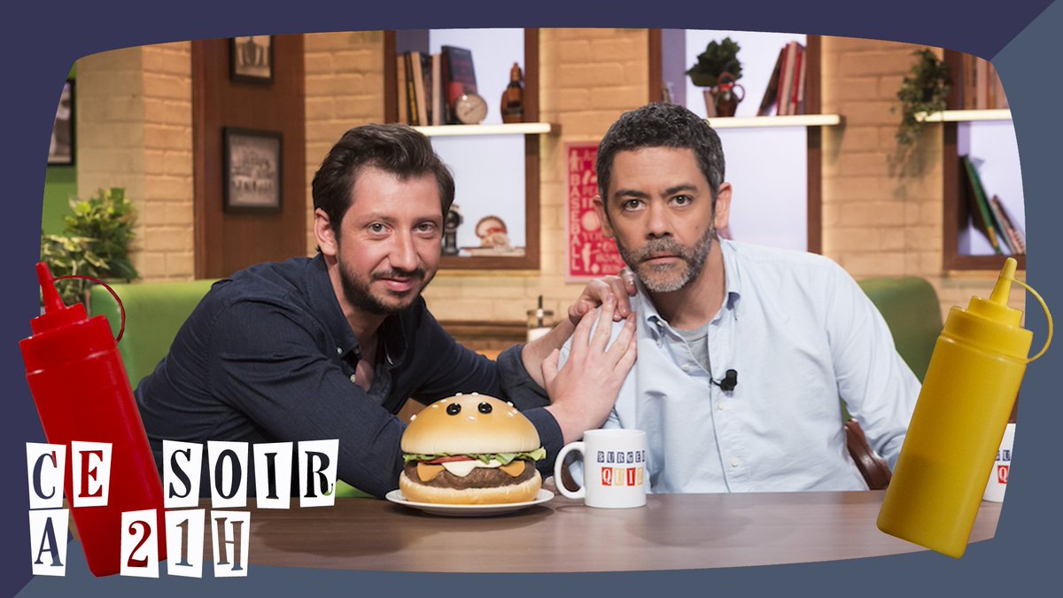 BurgerQuizOff's tweet photo. Amour et violence, ce soir dans #BurgerQuiz. Rendez-vous à 21h !
#50NuancesDeBurger
@Monsieur_Poulpe @ManuPayetOff https://t.co/Gs8WIIo7ns