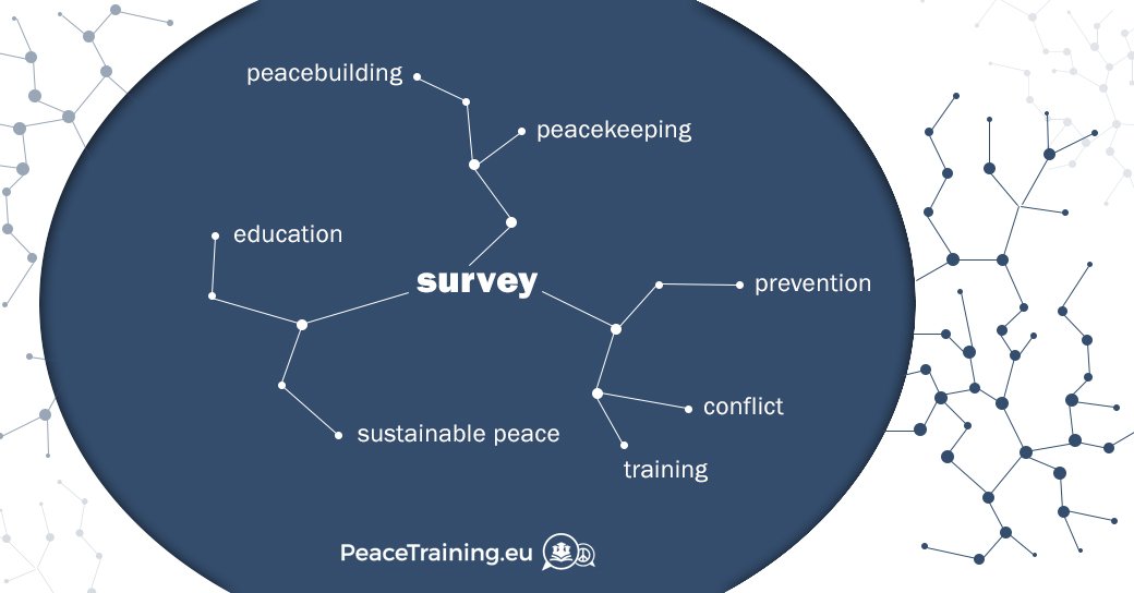 Our survey on training experiences of #conflictprevention and #peacetraining is open until June 15th. If you haven't shared your experiences with us yet, please do so soon. Thanks! bit.ly/2DumfpK