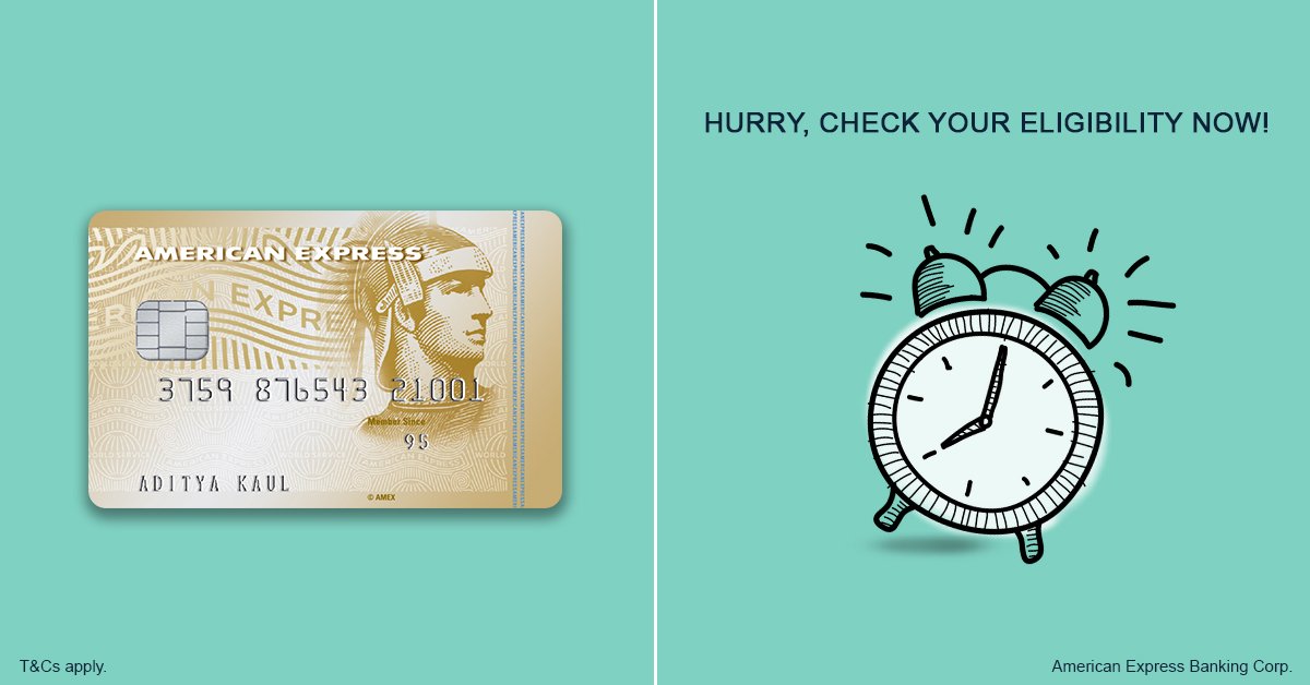Amex India On Twitter Offer Ending Soon Apply For American Express Everyday Spend Gold Credit Card Https T Co Ngdskfglep