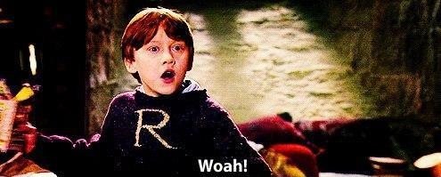 You realise something is serious when Ron Weasley puts his food aside.
