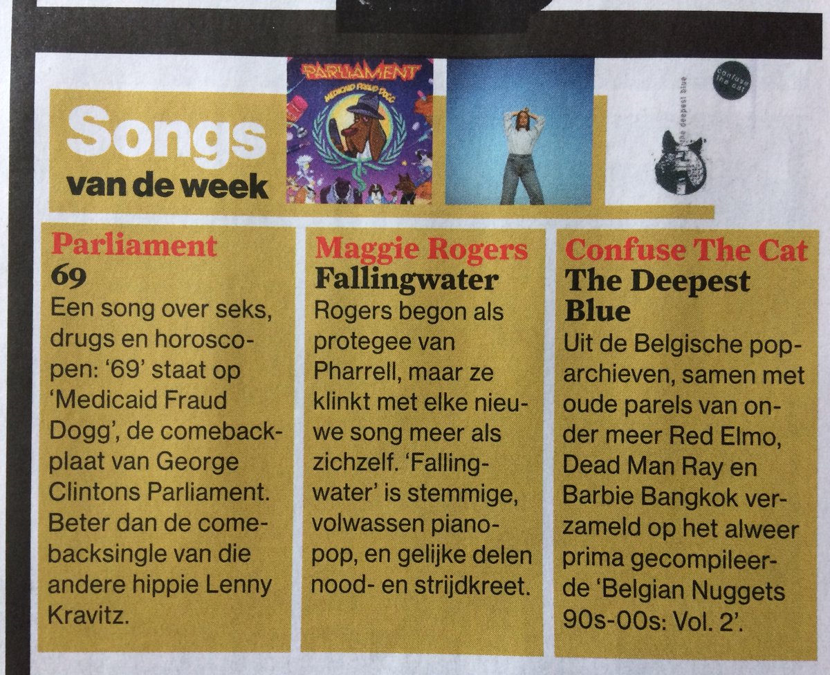 More than 10 years after releasing the second album We Can Do It, our song The Deepest Blue is featured as song of the week in the Belgian magazine <a href="/Humo/">humo</a>. Better late than never isn't it?