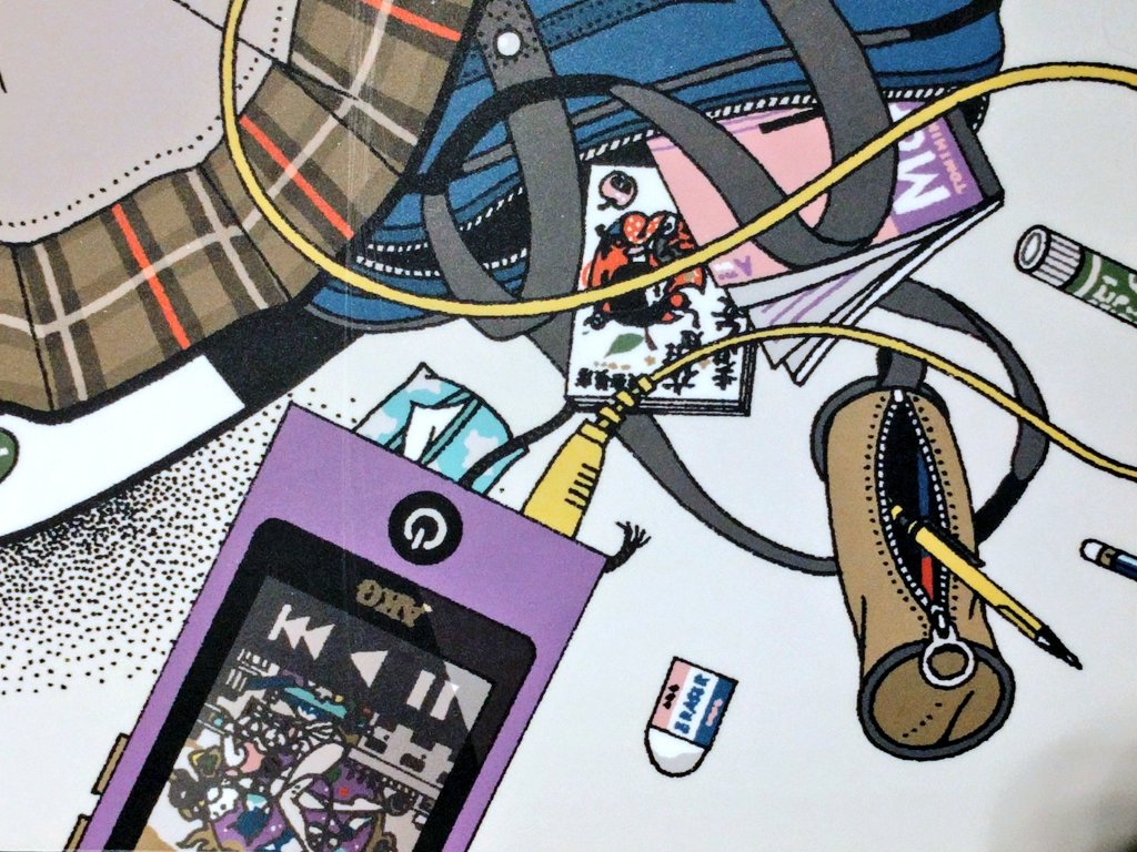 アラ氏 En Twitter 中村佑介展 Asian Kung Fu Generationの 荒野を歩け のcdジャケット 1枚目画像 この曲は映画 夜は短し歩けよ乙女 の主題歌でした よく見ると 2枚目 小さく 夜は短し の書籍 3枚目 が描き込まれています イヤホンから流れるのは