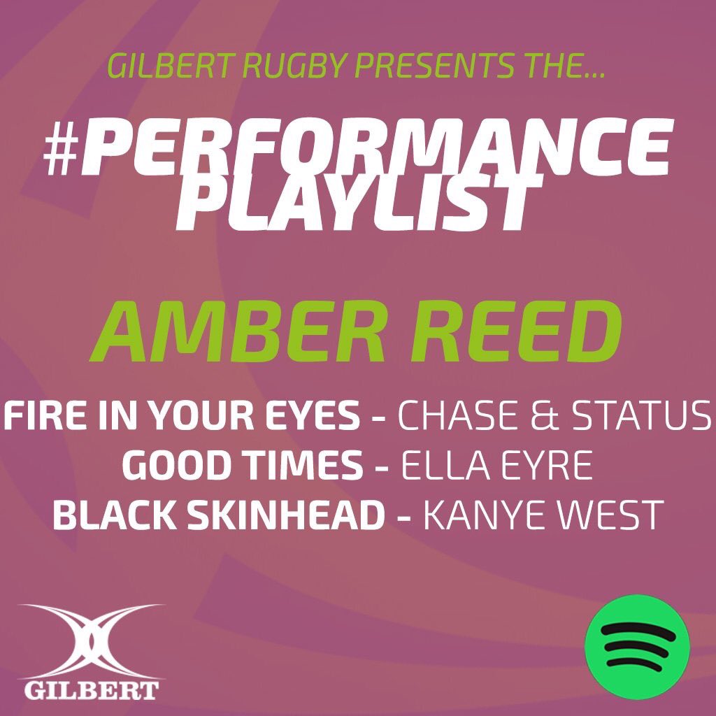 GILBERT_RUGBY's tweet photo. ‘@avreed12 adds her three songs to the Gilbert #PerformancePlaylist.
What do you think? #KanyeWest from bus to changing room...
@EllaEyre @kanyewest @chaseandstatus
See the full playlist here: https://t.co/vOCICKAott https://t.co/hjNwOGehqX