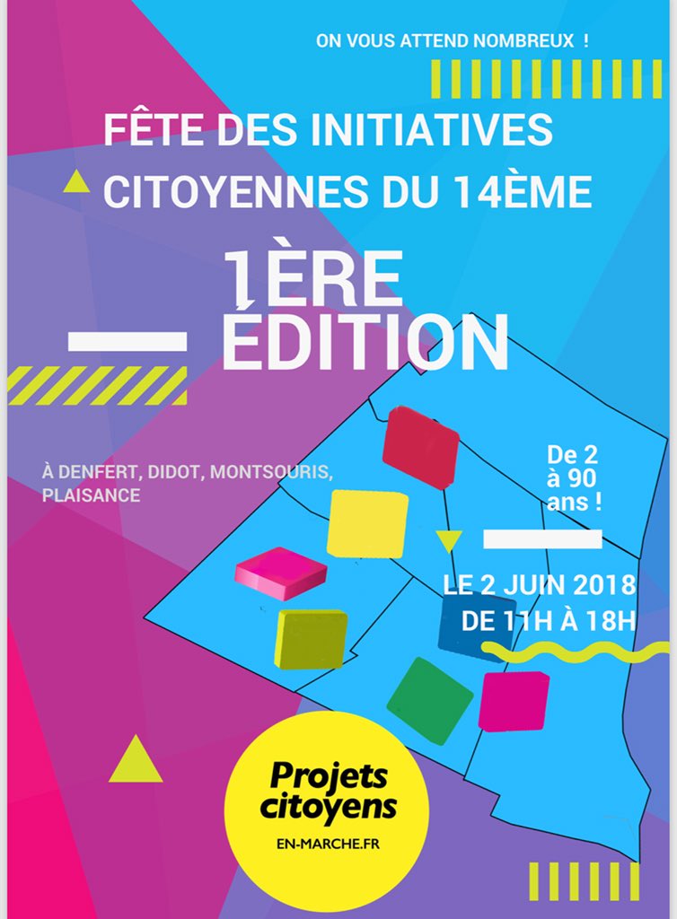 AudreyLive14's tweet photo. Samedi 2 juin : 1ère fête des initiatives citoyennes du 14eme.
Philo en famille, débats citoyens, atelier CV...
👉 voici le programme https://t.co/wVjjch8HQB