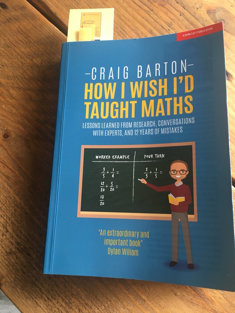 Some great half-term reading to improve the final part of my NQT year! Bring on the final term #mathsgems @mrbartonmaths