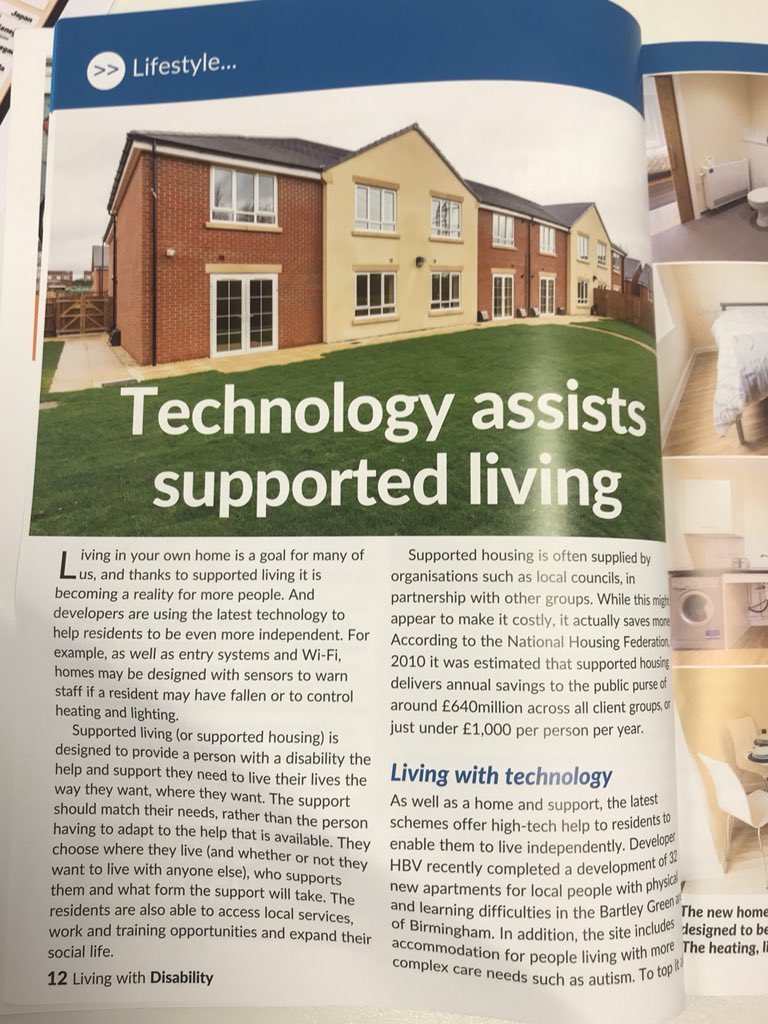 HBVGroup's tweet photo. Check out this new five-page article about our expanding pipeline of new specialist supported living apartments across the UK. #housing #development #media https://t.co/hqufjjL2K1