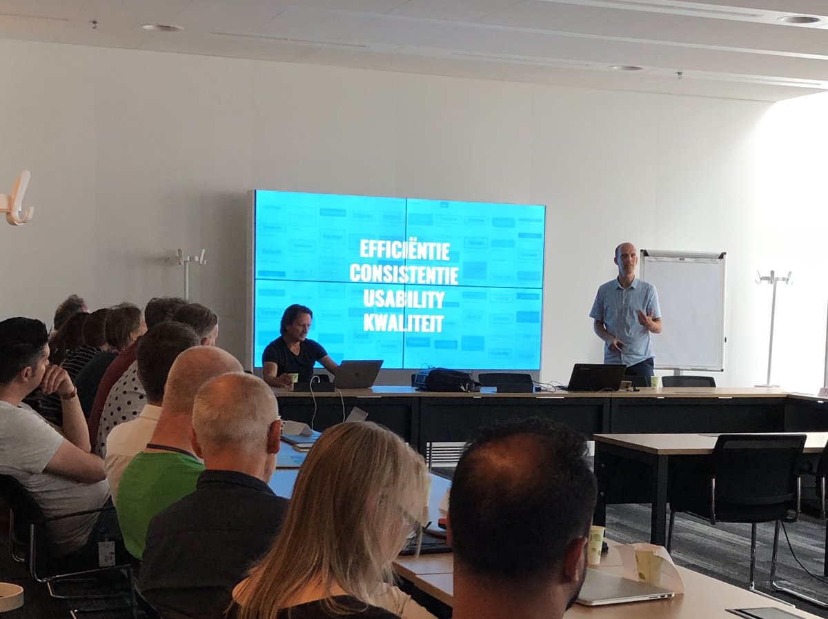 havingatweet's tweet photo. @EdoPlantinga over een overheidsbrede interactie bibliotheek #Overheid #InteractieBibliotheek #DesignSystem #GebruikerCentraal https://t.co/0RoNXBv2X3
