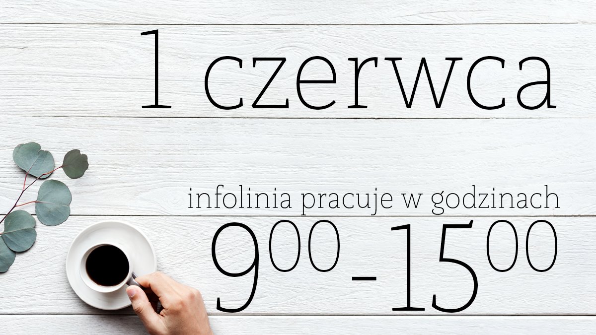 Meringerpl's tweet photo. Dnia 1 czerwca, nasza infolinia czynna jest w godzinach 9:00-15:00. Zapraszamy do składania zamówień! https://t.co/WVMPiWzK8h