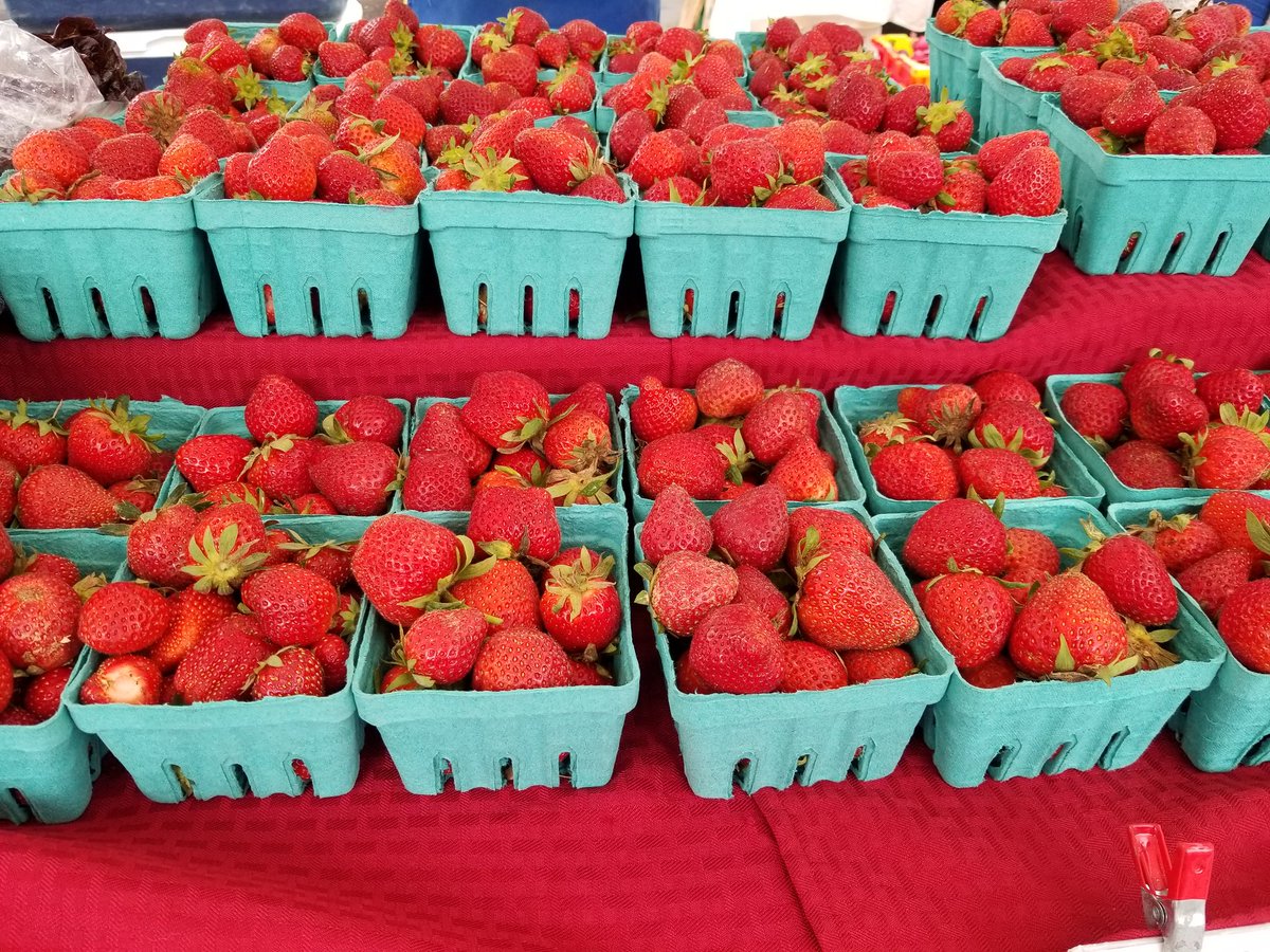 cherrylanefarms's tweet photo. #strawberries are here in full force so come on down @UnSqGreenmarket #asparagus is still in season but only for a few more weeks so grab it while you can:^) https://t.co/Ue9n8Bivt2