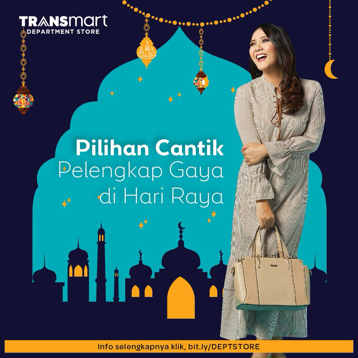 Transmart_IND's tweet photo. Lengkapi gaya di Hari Raya nanti dengan aneka koleksi tas cantik yang tersedia di Transmart Dept. Store! Segera datang ke gerai terdekat Anda dan pilih ragam koleksinya yang paling Anda suka. Lihat pilihannya di https://t.co/I1FEB6XslA
#RamadanBersamaTransmart #TransmartDeptStore https://t.co/4Rbg7gfaep
