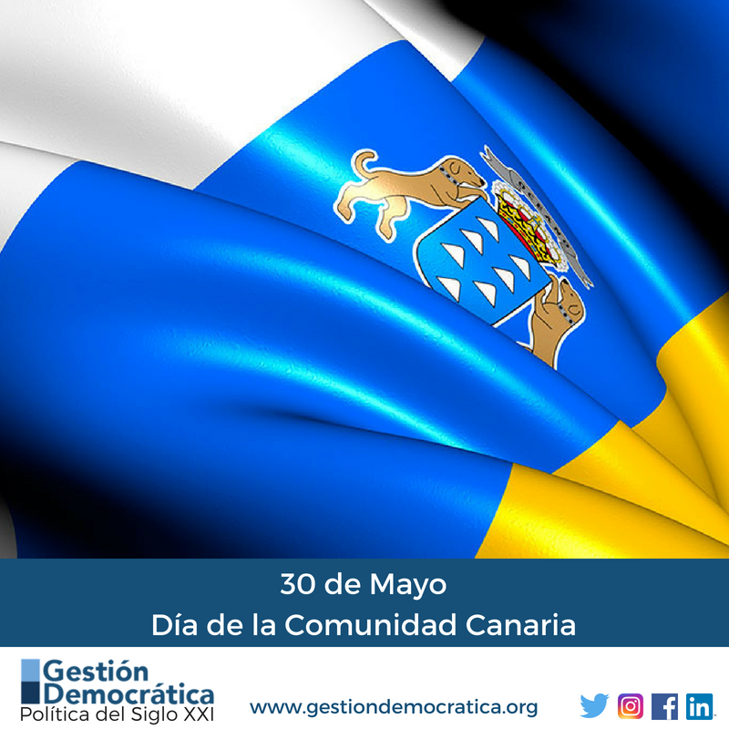 GDemocraticaESP's tweet photo. 🗣 30 de Mayo | Día de la Comunidad Canaria
Nuestras felicitaciones a todos los Canarios en el día de su Comunidad

#DíaDeCanarias
#GestiónySentidoComún
#Constuimos https://t.co/h3YlrYJjR3