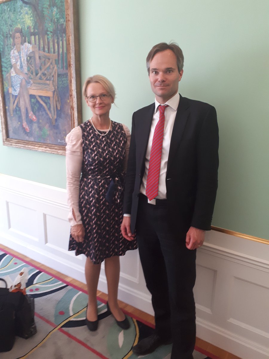 Comprehensive discussions between Ministers @kaimykkanen and Helene Fritzon on #migration , upcoming #JHAcouncil and the hot topic #CEAS @Justitiedep #nordiccooperation