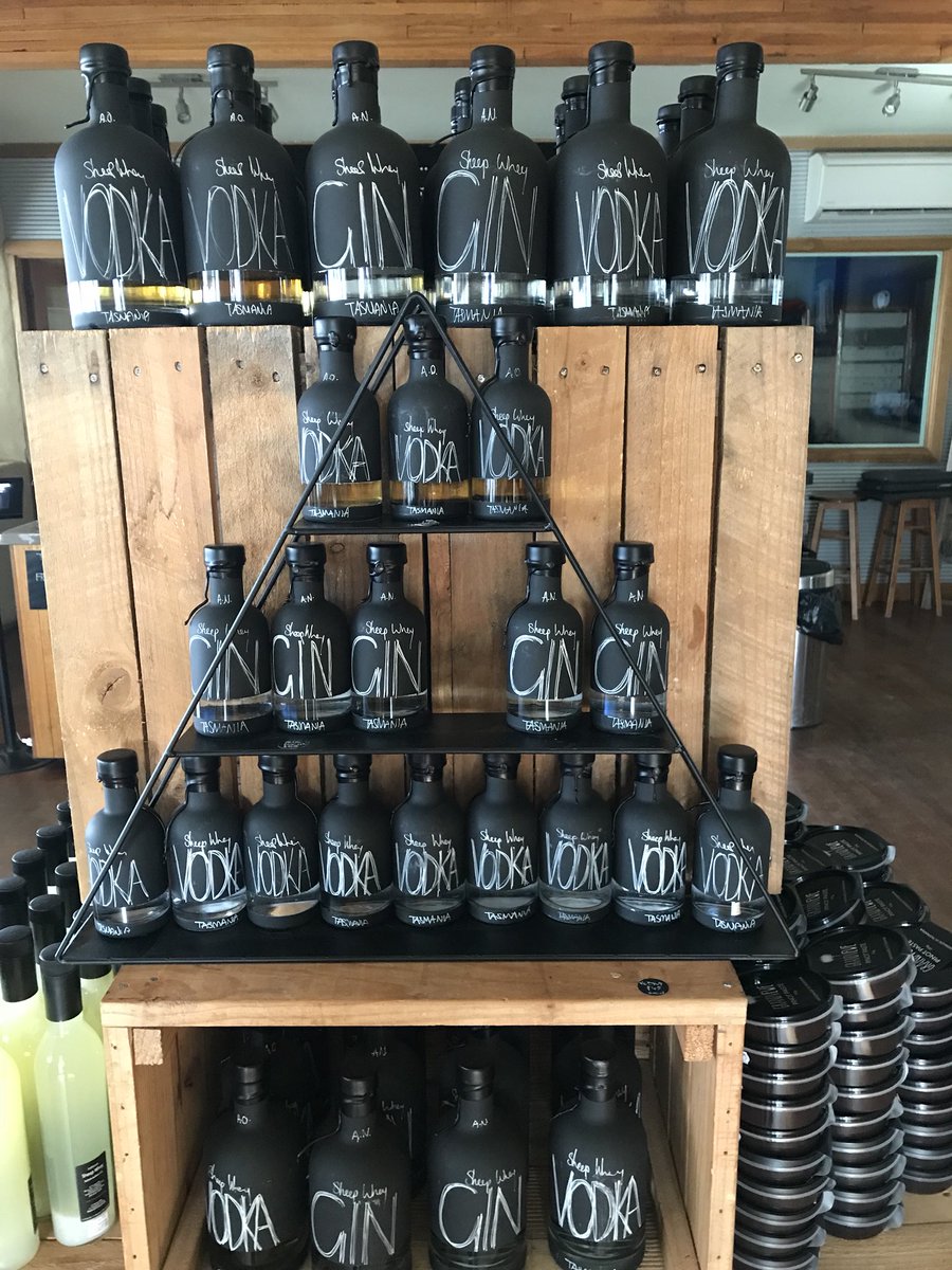 sparkscccc's tweet photo. #WorldsBestVodka2018 Hartshorn ‘Sheep Whey’ Distillery Birchs Bay #Tasmania recognition of one families dreams combined with years of hard work ... #TassiePremium Vodka Gin Sheep Cheese. Purchase made! Can you tell? 🥃@benwallace1987 @april_howell86 https://t.co/K839BH4pYZ