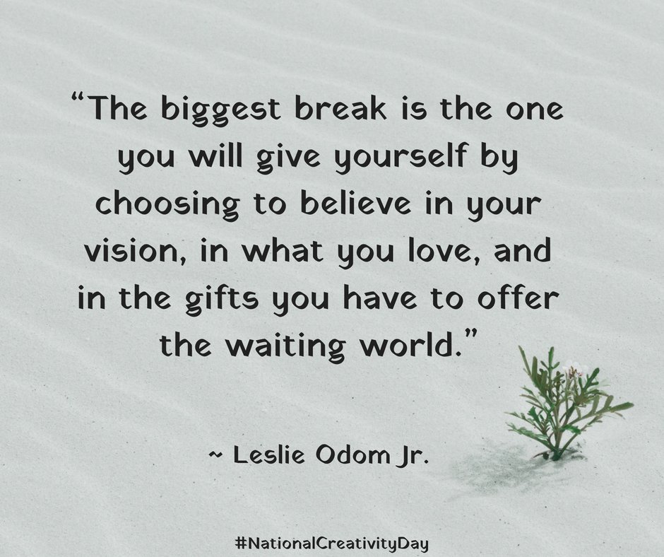 creativity_day's tweet photo. The big break. #NationalCreativityDay #creativity
https://t.co/iNE5hMkASv

Photo: Jill Heyer https://t.co/mgkm9W5lPN