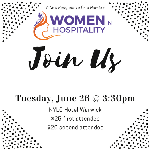 RIHospitality's tweet photo. Registration now open: Women in Hospitality ReLaunch on June 26th on the beautiful outdoor deck of the @NYLOWARWICK https://t.co/B2C678UkaU https://t.co/1zGGzUDh7C