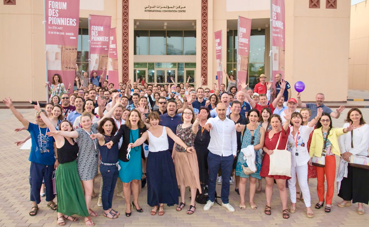 ESCAET's tweet photo. L'ESCAET organise plusieurs événements dans l'année dont le "Forum des Pionniers" qui consiste à emmener 150 professionnels du tourisme pendant 4 jours dans une destination. 4 jours d'émotions, d'échanges et d'inspirations autour d'une industrie passionnante ! https://t.co/6B2OExlxvF