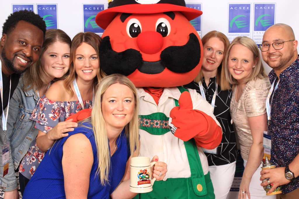 erinemullaly's tweet photo. It’s not a CACEE conference without a photo booth! Enterprise Team Canada #CACEE2018 @followCACEE https://t.co/wu9yjcI8Bb