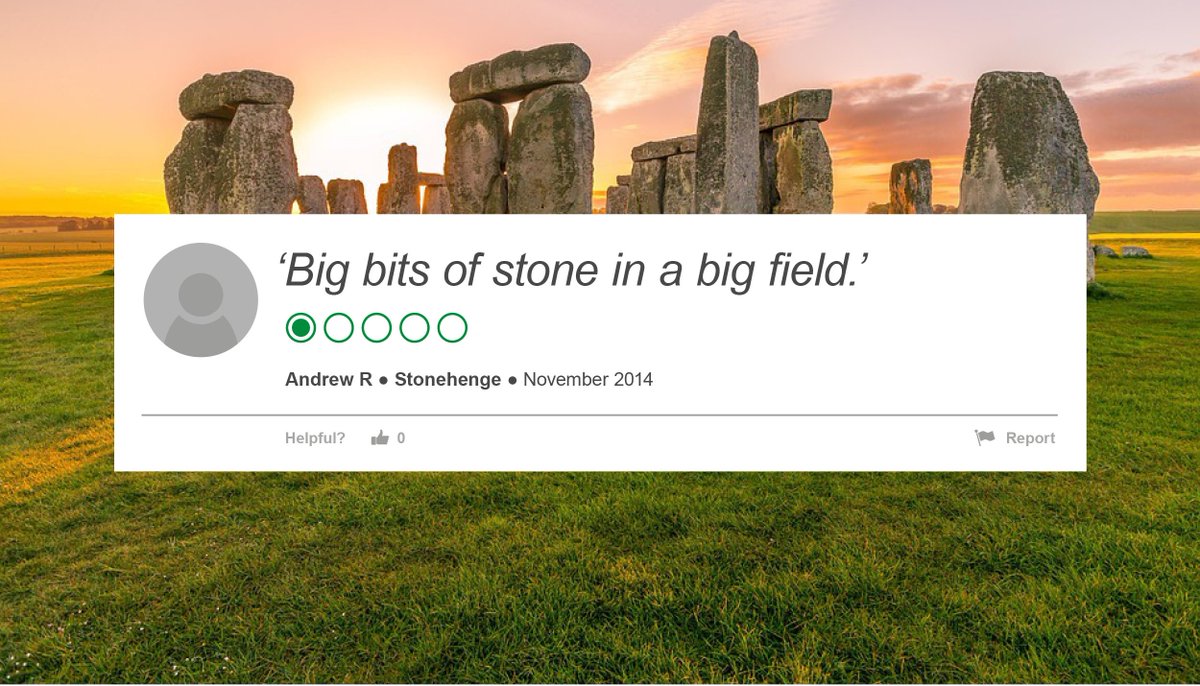 Not all reviews are created equal #sciencenothearsay #customerreviewsarebroken #Stonehenge