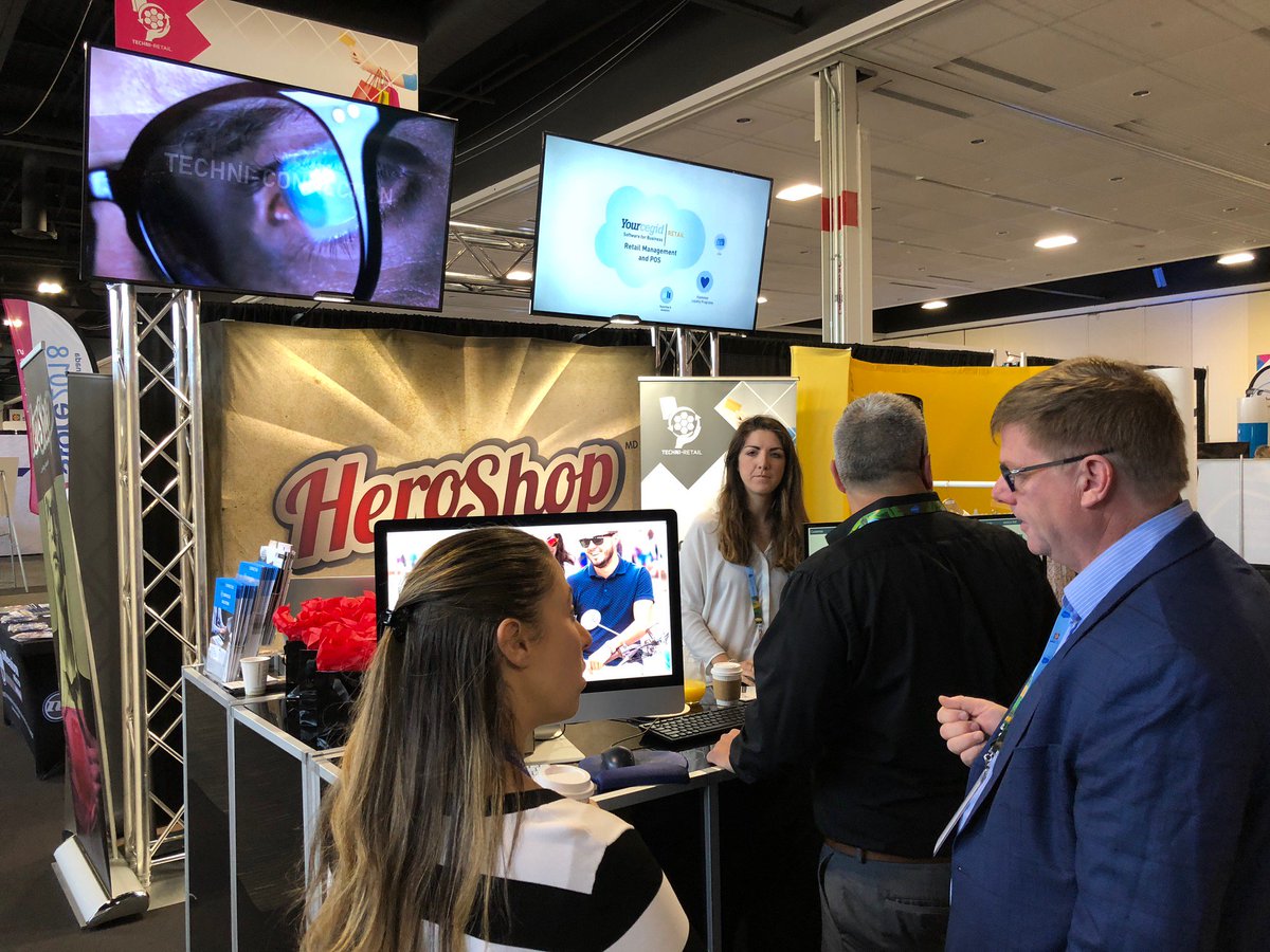 DavidGoliathMTL's tweet photo. Off to a good start for the second day of #Store18 @RetailCouncil conference. Visit us at booth 111 to experience real time website # #personnalisation based on online and in-store behaviour and purchases with @Techni_Retail @CegidGroup and @heroshopco https://t.co/b8cPkOCzHz