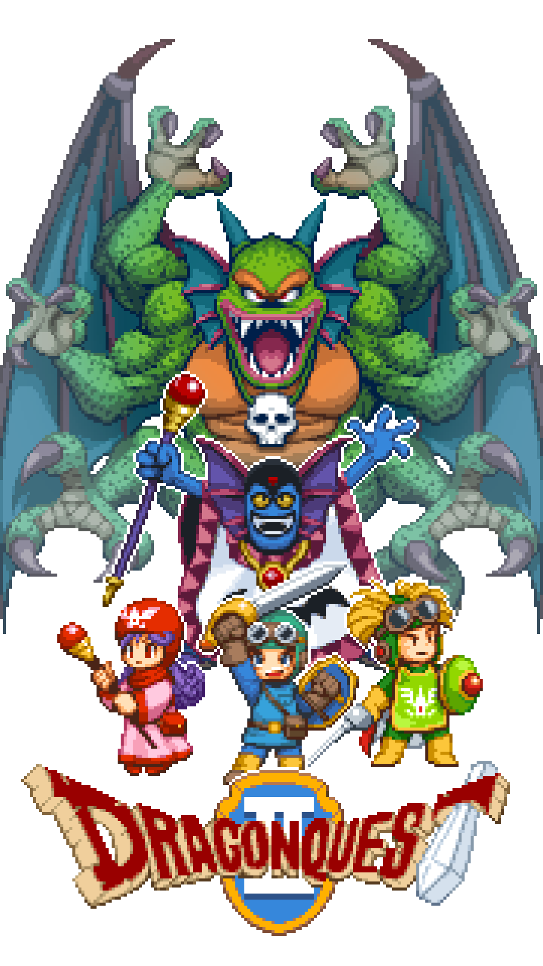 フラッグさん 在 Twitter 上 ドラゴンクエストii 壁紙 縦 Enix ドット絵 Pixelart T Co Chur7sxfxr Twitter