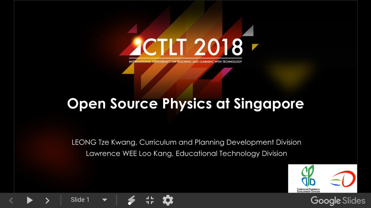 lookang's tweet photo. #openeducational resources #OER. The slides available before #ictlt18 . Come and enjoy the presentation by @leong_tzekwang and @lookang https://t.co/GtjCDgklyR https://t.co/SJDkpLsgw8