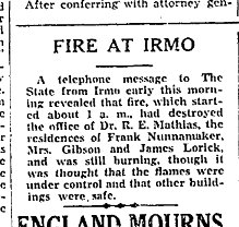 IrmoFire's tweet photo. #ThisDayInFireHistory 5/26/1930 33 years before the formation of #IrmoFire tragedy struck the Irmo area as a large fire occurred. @wis10 @wachfox @carolinafire https://t.co/wBbsJPyPcF