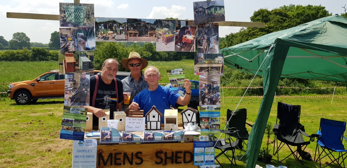 Fab day at Shipley village fete flying the flag for the project #Shipley #mensshed