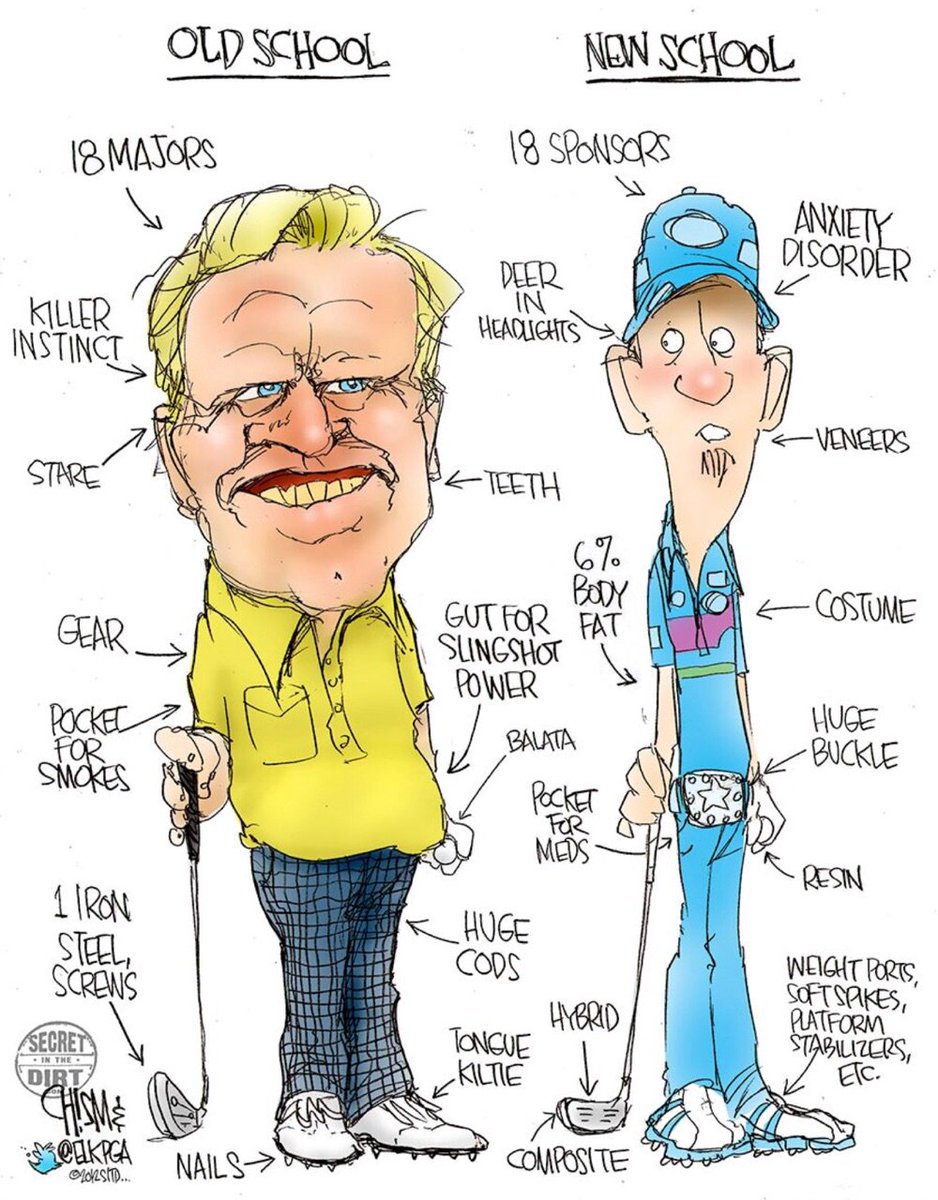 elkpga's tweet photo. Old School vs New School..
@MemorialGolf @jacknicklaus https://t.co/RMhDTjR8LL