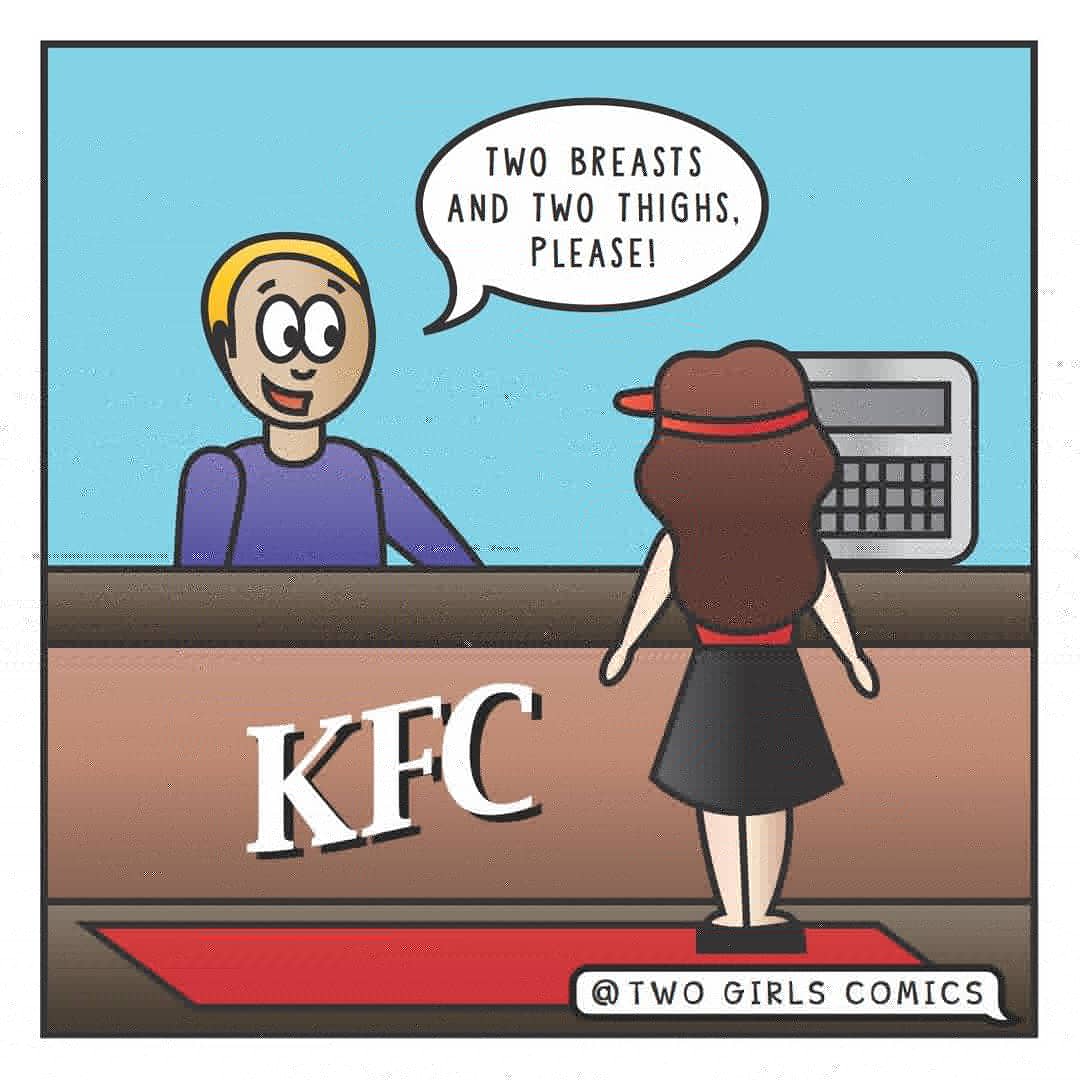 EmmScotty's tweet photo. AWKWARD 🍗🍗🍗🍗

#kfc #humpday #chicken #awkward https://t.co/zQEbtuoen9