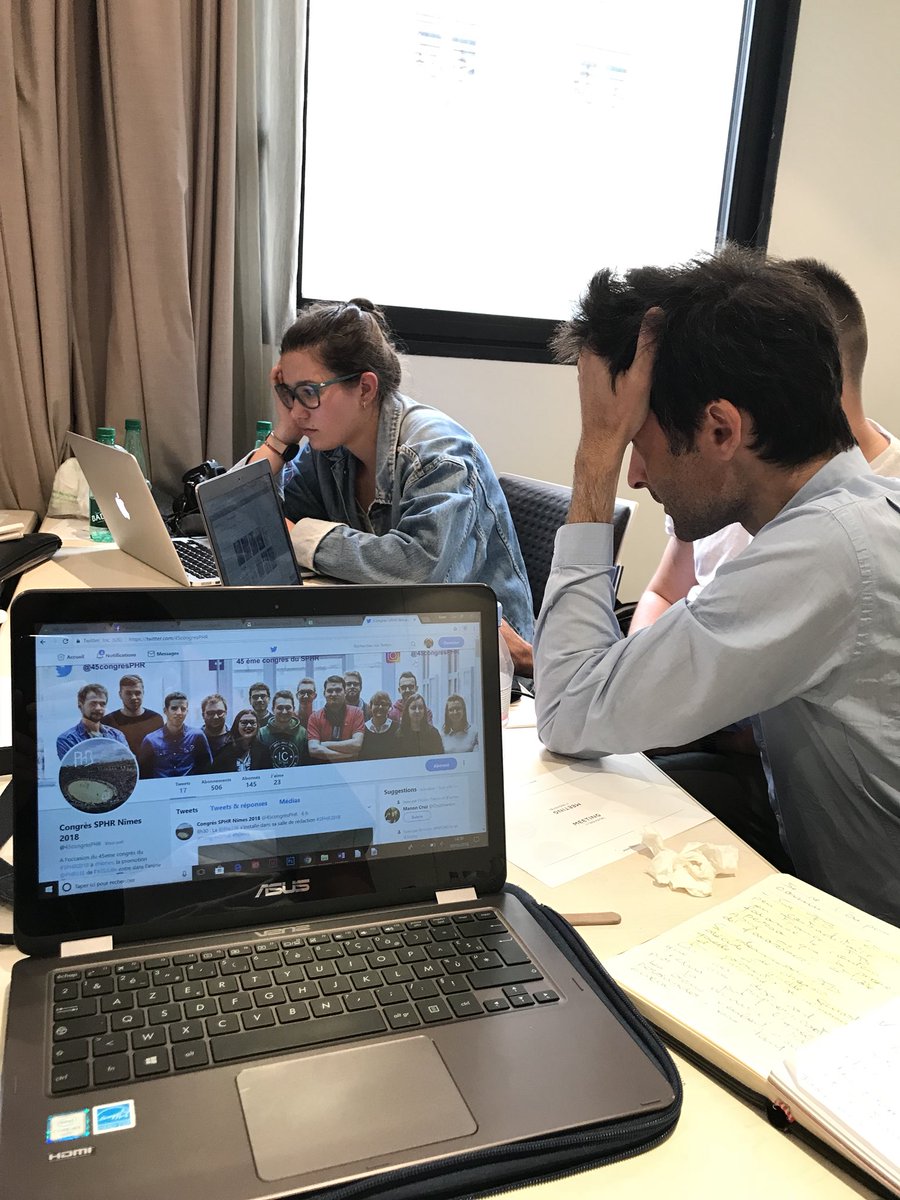 45congresPHR's tweet photo. Bouclage du premier #PHRasesDirect pour le #SPHR2018 dans quelques heures. L’heure est à la concentration 🧐 #Nîmes https://t.co/nJrNO2gSh7