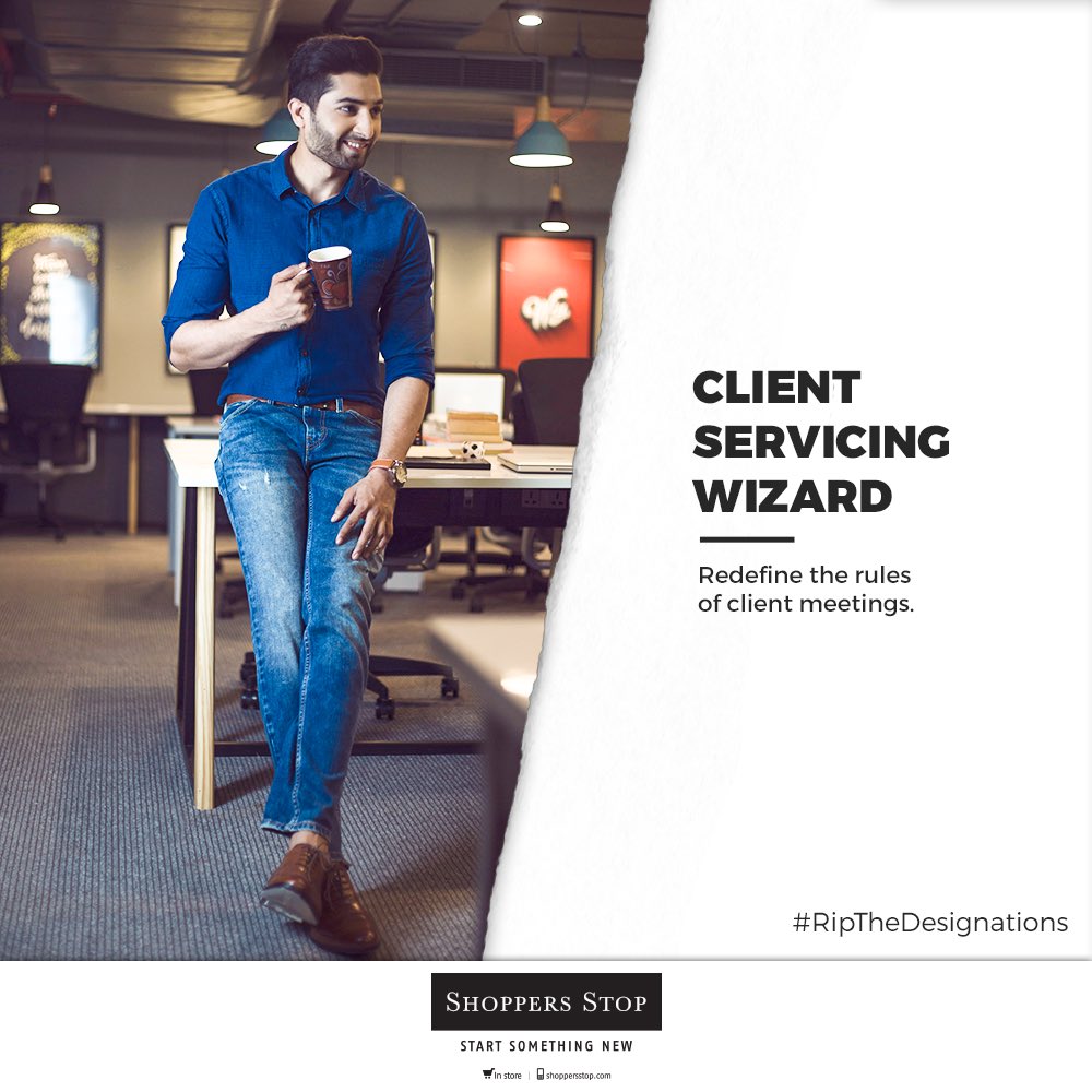 shoppersstop's tweet photo. Made for those who have success in their jeans. Change the way you wear denims to work with Shoppers Stop. Head to nearest Shoppers Stop store or shop online: https://t.co/g7ofqJfGaA Buy one and get the second one at 50% off. #RipTheDesignations https://t.co/IbBYl9zbx9