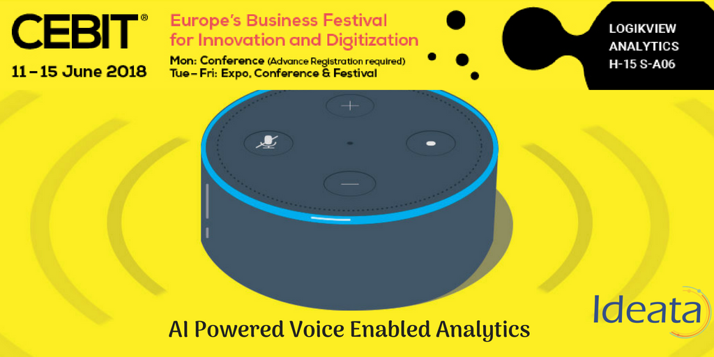 IdeataAnalytics's tweet photo. Retrieve the information quickly and naturally through responsive voice-based interactions #bigdata #artificialintelligence #machinelearning #IoT #smarttech #businessintelligence #cebitgermany #Cebit2018 #VoiceEnableAnalytics #DataAnalytics #Germany #Hannover https://t.co/UGM1KMKnm2