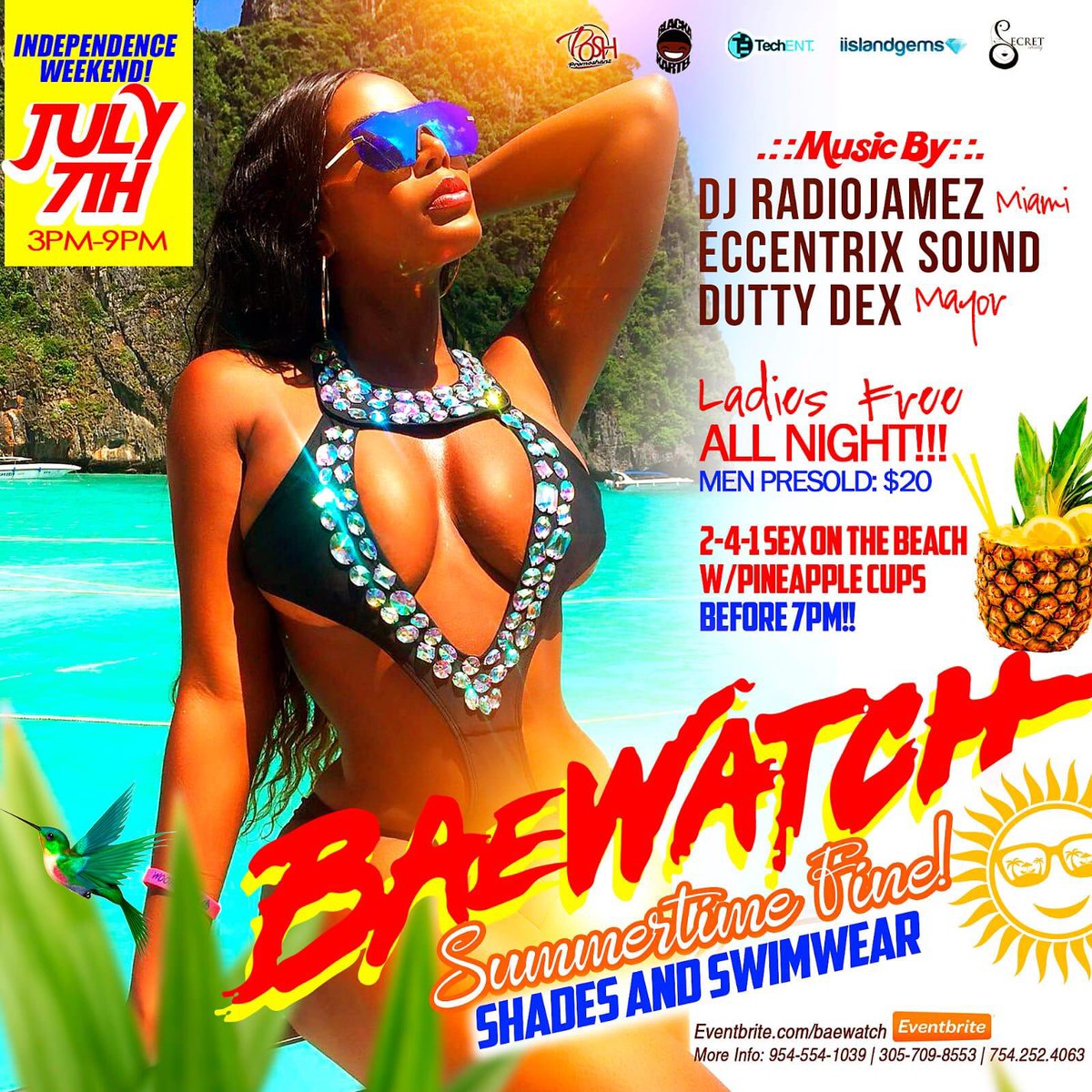 chrisditech's tweet photo. ๐๐๐ปโโ๐๐ผโโBaeWatch ๐๐ปโโ๐๐ผโโ๐
Summer Time Fine Shades & SwimWear
๐ฑ๐ท๐ฑ๐ทIndependence Weekend ๐ฑ๐ท๐ฑ๐ท
Sat July 7th 3-9pm #BaeWatchMia #TechENT @TechENT_ https://t.co/40RmFAVvSC