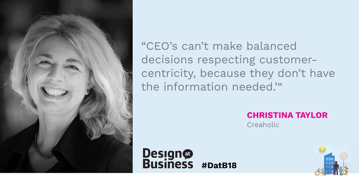 DesignAtBiz's tweet image. How to get a CEO to adopt the user-centric approach? Christina Taylor shares her lessons learned #DatB18 #designthinking