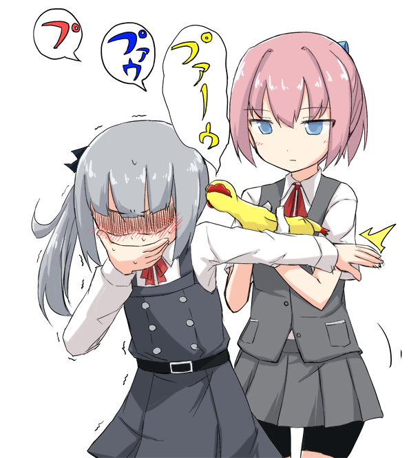 不知火(艦これ) 「不知火に愉快なアイテムを持たせようのコーナー 」|柿崎のイラスト
