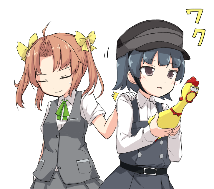 不知火(艦これ) 「不知火に愉快なアイテムを持たせようのコーナー 」|柿崎のイラスト