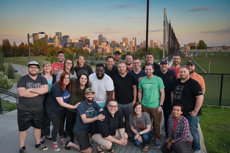 cmsucks's tweet photo. Our team of 22 creative professionals traveled to Calgary in Alberta, Canada, last week to help churches create 10 logos, 7 websites, 25 videos, 14 communication and web audits, 8 strategy and planning sessions, and a whole lot more. https://t.co/AkvrctPLv4 #CreativeMissions https://t.co/Owx4X6HnFb