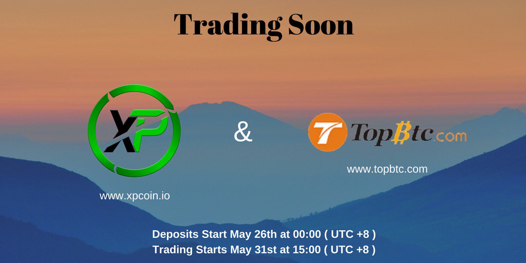 Don't forget. $XP trading will be live on TopBTC tomorrow at 7 AM UTC. You can make an account and deposit funds today at topbtc.com. 

#crypto #bitcoin #exchanges #cryptocurrency