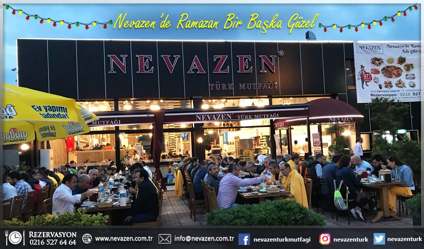 Sizleri Nevazen Türk Mutfağında sınırsız iftar keyfine bekliyoruz. Rezervasyon için 0216 527 64 64 #nevazen #iftar #ramazan