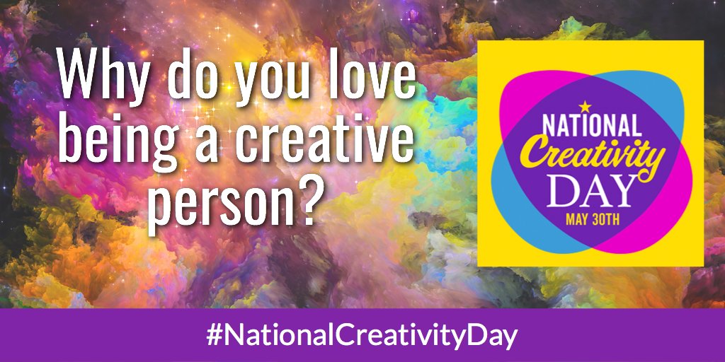 ScreenwritingU's tweet photo. "Why do you LOVE being a creative person?"   Let's compare experiences!  

Use #NationalCreativityDay when you post so we can find it.  

Please RT #screenwriting #writing #amwriting #Filmmaker #artists #novel #novels #fashion #photograghy #Acting #Directing #screenplay #Create https://t.co/5s6oDRGc0J
