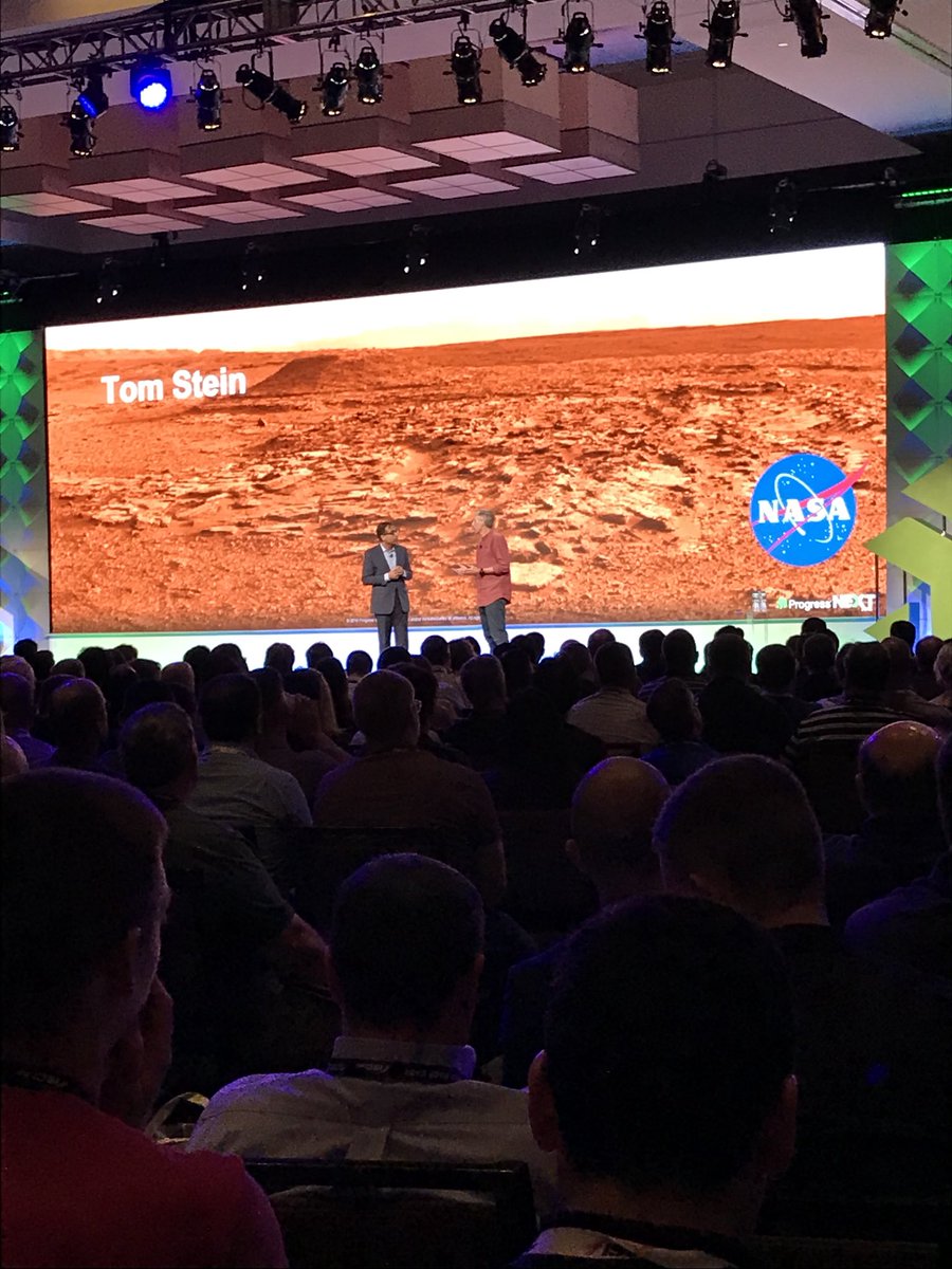 ProgressSW's tweet photo. “Helping the users find the data is the number one goal” - Tom Stein @NASA #ProgressNEXT18 https://t.co/CgE4XYBvgz