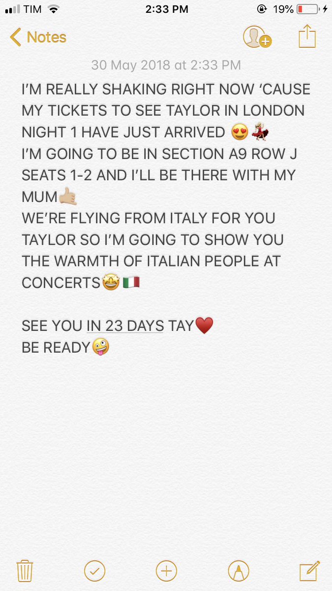 xloujuliet's tweet photo. TAYLOR YOU’RE GOING TO SEE ME AGAIN IN LONDON NIGHT 1 💃🏼

I’LL BE IN SECTION A9 ROW J SEATS 1-2 🤩🍀

STAY READY FOR US, WE’RE GONNA SHAKE ALL THE WAY OUT FOR YOU👯‍♀️💃🏼

@taylorswift13 @taylornation13
#reptourlondon #reproom #ReputationTour https://t.co/mw155SXl5D