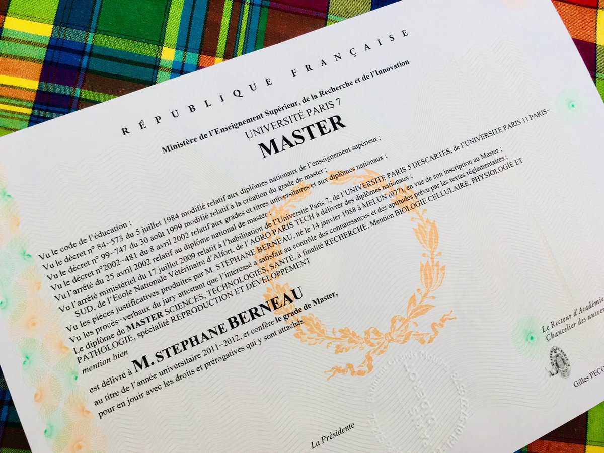 SBerneau's tweet photo. Almost 6 years after getting my master degree, I finally got my diploma #Master #Research #ReproDev @ParisDiderot https://t.co/3ixzjgkC3p