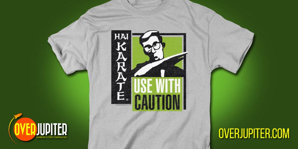 overjupiter's tweet photo. #HaiKarate Use with Caution is #Tshirt of the Day at https://t.co/w50DB8Og6B !  #retrobrands Buy yours here: https://t.co/iZTonF5JOp https://t.co/7yX9C5khqe